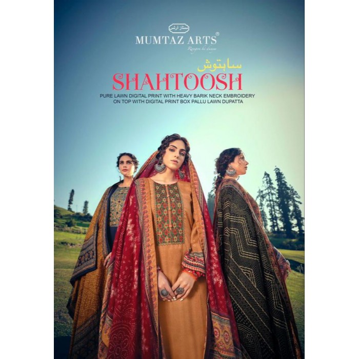 Mumtaz Arts Shahtoosh Nx Designer Embroidery Dress Materials